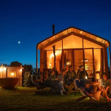 캠프장 Luxe Wikkelhouse Met Hottub 'dompel' Hoogwoud